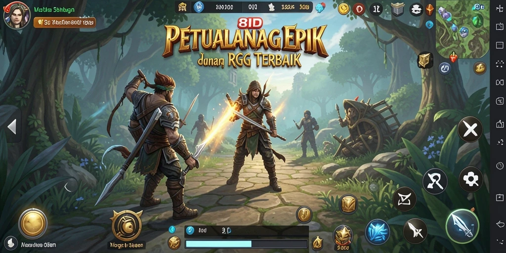 Tampilan gameplay RPG yang memukau dan menantang di 8ID.