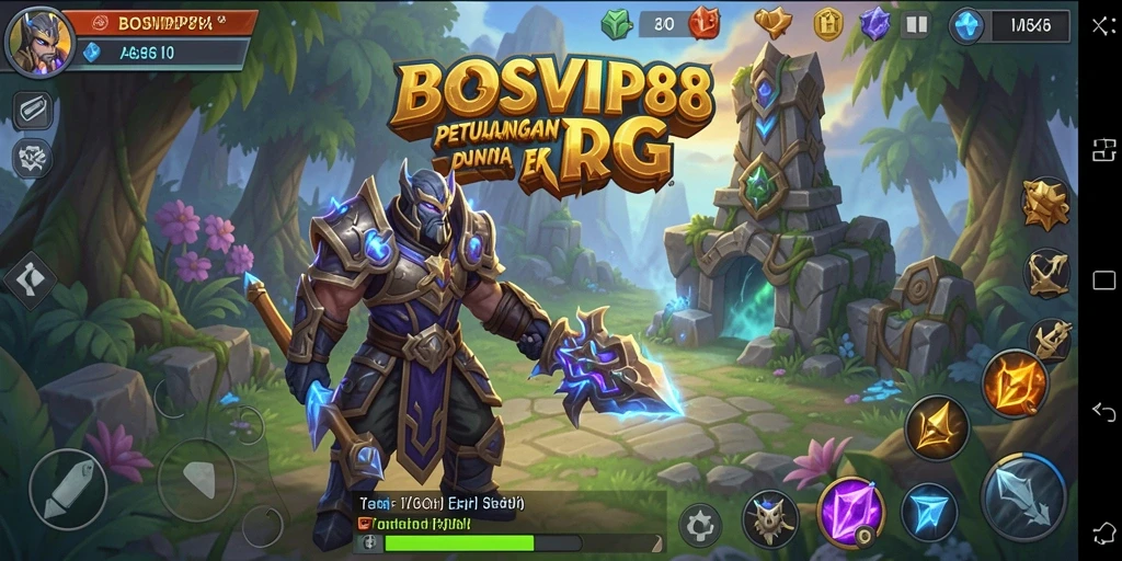 Tampilan mendebarkan dari gameplay RPG <strong>BOSVIP88</strong> yang menampilkan karakter beraksi.