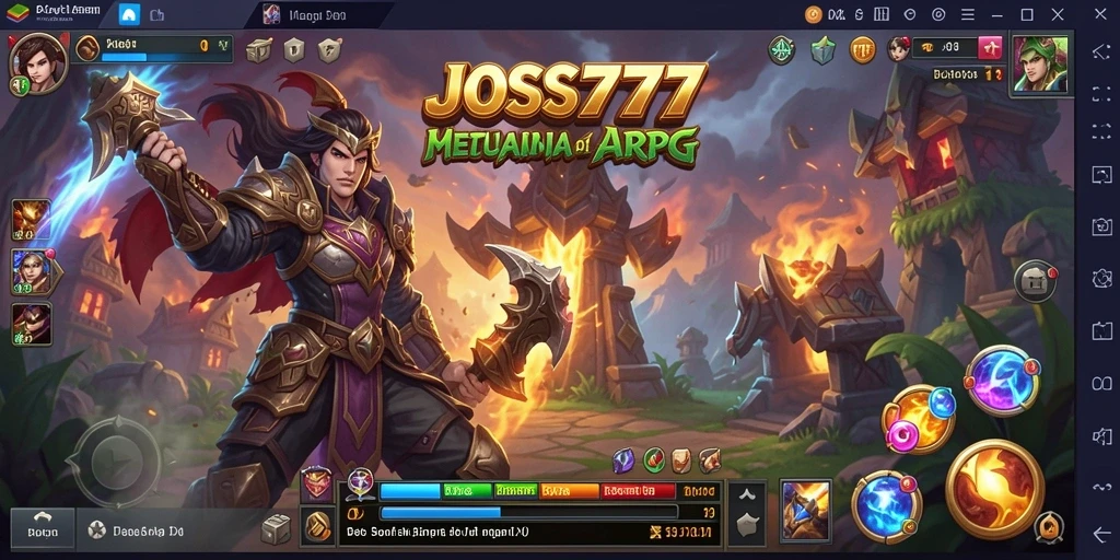 Tampilan gameplay seru di dunia fantasi JOSS777.