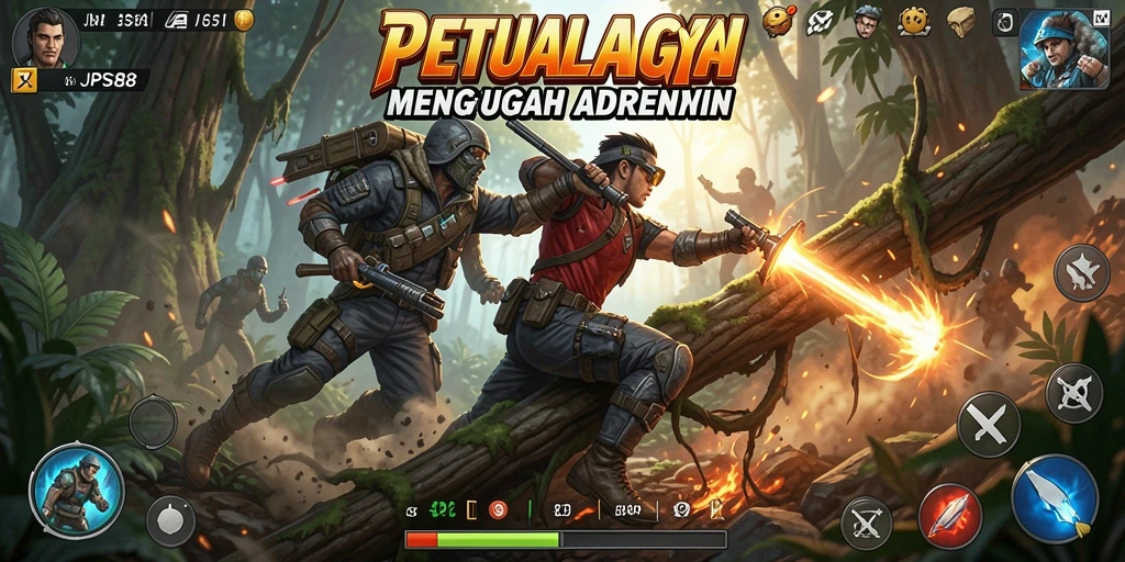 Screenshot utama JPS88 menampilkan aksi mendebarkan dalam gameplay.