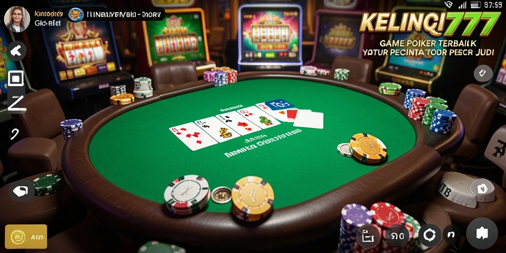 Tampilan gameplay seru KELINCI777 dengan fitur Poker menarik.