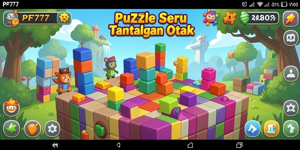 Tampilan gameplay puzzle PF777 yang menarik dan menantang!