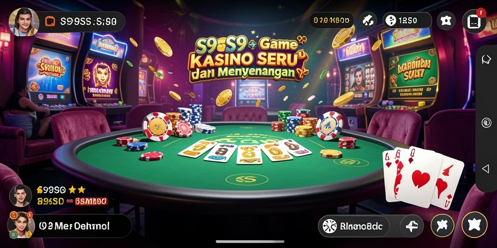 Tampilan gameplay menarik di aplikasi Kasino S9S9.