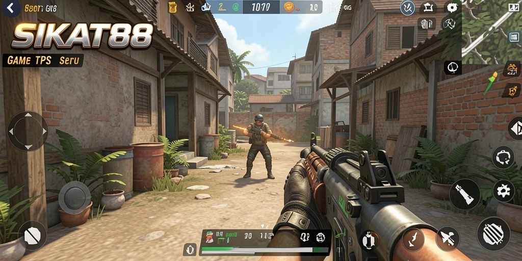 Tangkapan layar dari gameplay seru SIKAT88 dalam mode TPS.