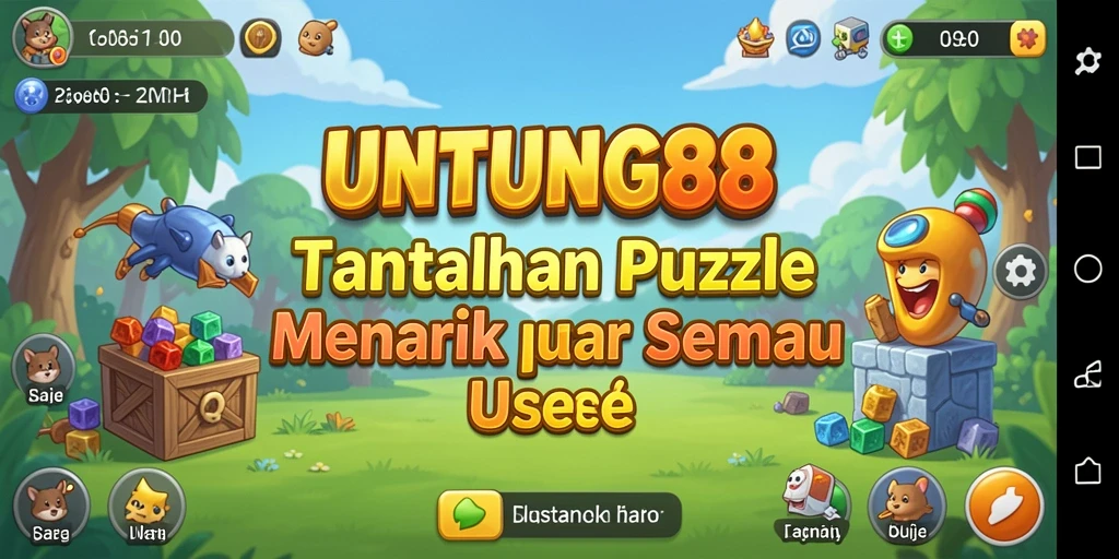 Screenshot gameplay UNTUNG88 menampilkan tantangan puzzle yang menarik.