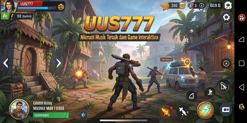Tampilan gameplay UUS777 dengan tantangan musik yang seru.